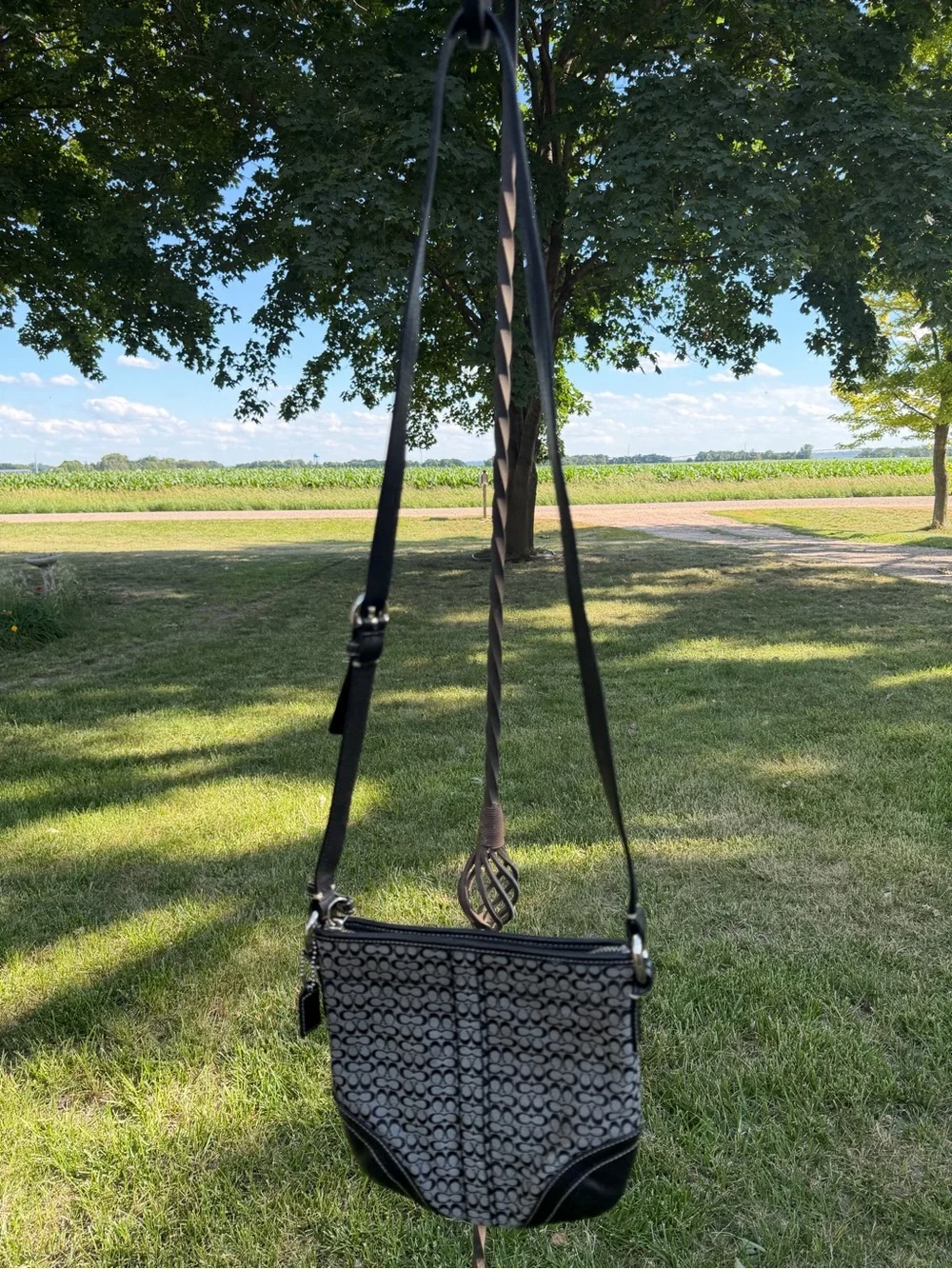 Coach Y2K Soho Swingpack Crossbody in Signature Jacquard w/ Matching Coin Purse - Picture 1 of 8